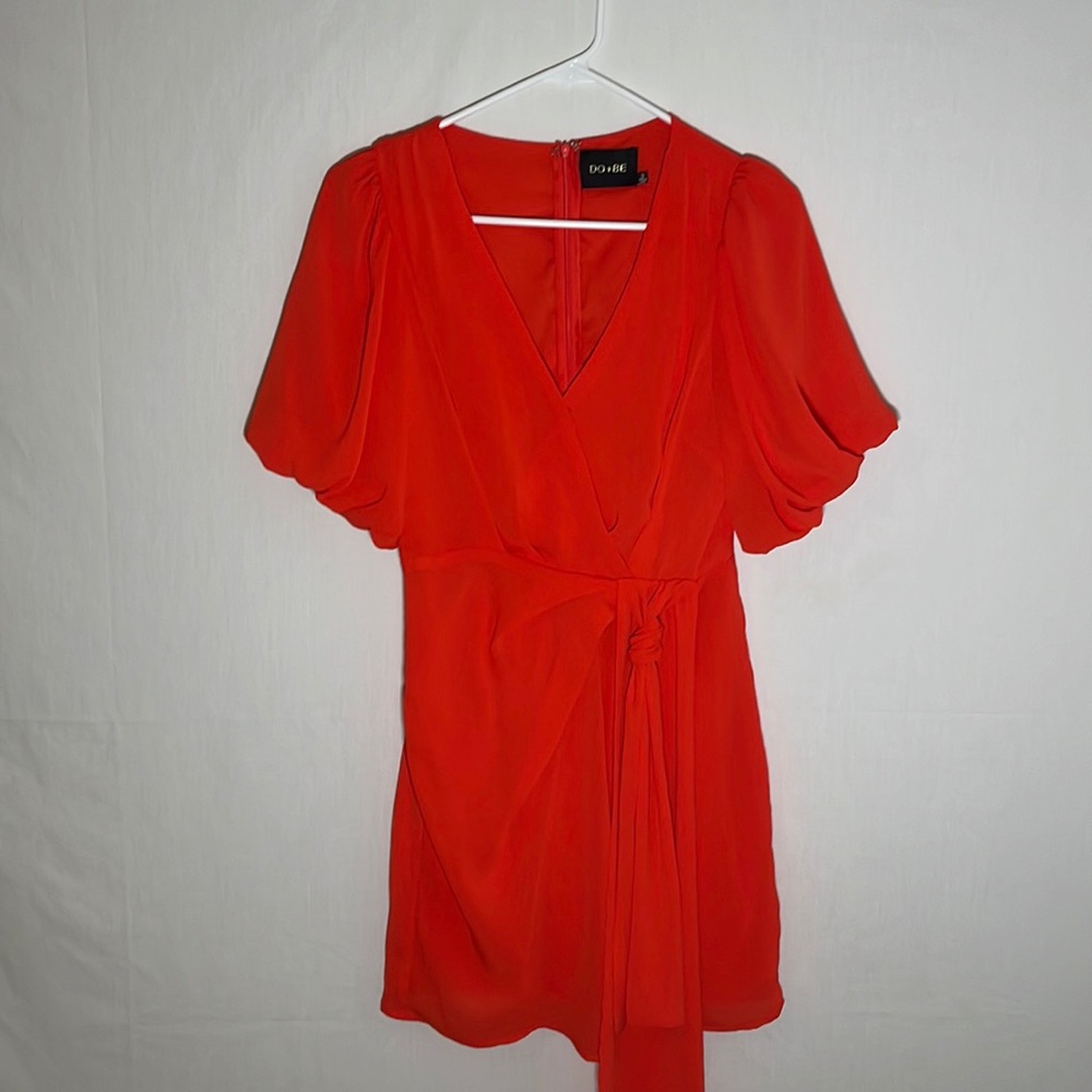 Women’s dark orange/red cocktail dress